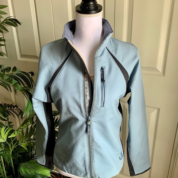 ISIS blue wind & weather resistant jacket - Picture 3 of 5